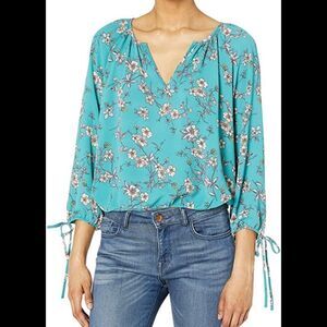 Jack by BB Dakota floral Blouse long Sleeves NWT
